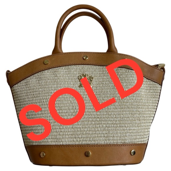 Handbags - $395 Retail NWOT Pratesi Brown and Cream Women's Italian Tote Bag
